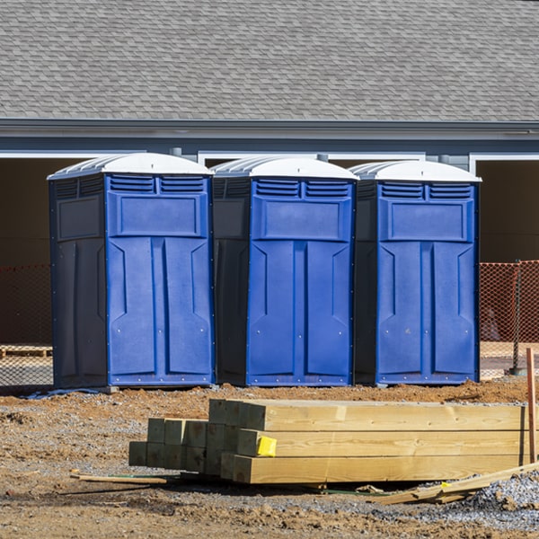 what is the expected delivery and pickup timeframe for the portable toilets in Lake Shore